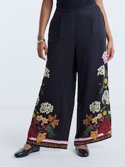 Simply Be Border Ceinturée Leg Pantalons Co-ord - Image 3 de 4