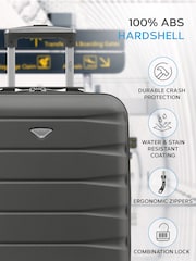 Flight Knight 55x40x20cm Ryanair Priority 4 Wheel ABS Hard Case Cabin Carry On Hand Luggage - Image 4 of 7
