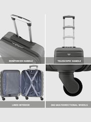 Flight Knight 55x40x20cm Ryanair Priority 4 Wheel ABS Hard Case Cabin Carry On Hand Luggage - Image 7 of 7