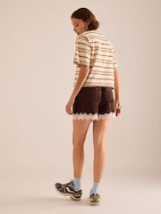 Anthropologie Yellow Boxy Stripe T-Shirt - Image 2 of 2