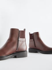 Brown Regular/Wide Fit Forever Comfort® Buckle Detail Ankle Boots - Image 4 of 5