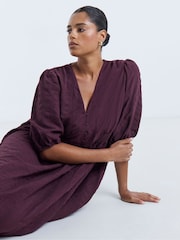 Simply Be Textured Waist Detail Midi Dress - Bild 3 von 4