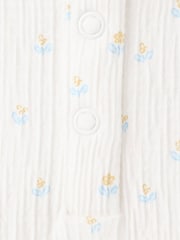 Mango White Floral Collar Detail Romper - Image 4 of 4
