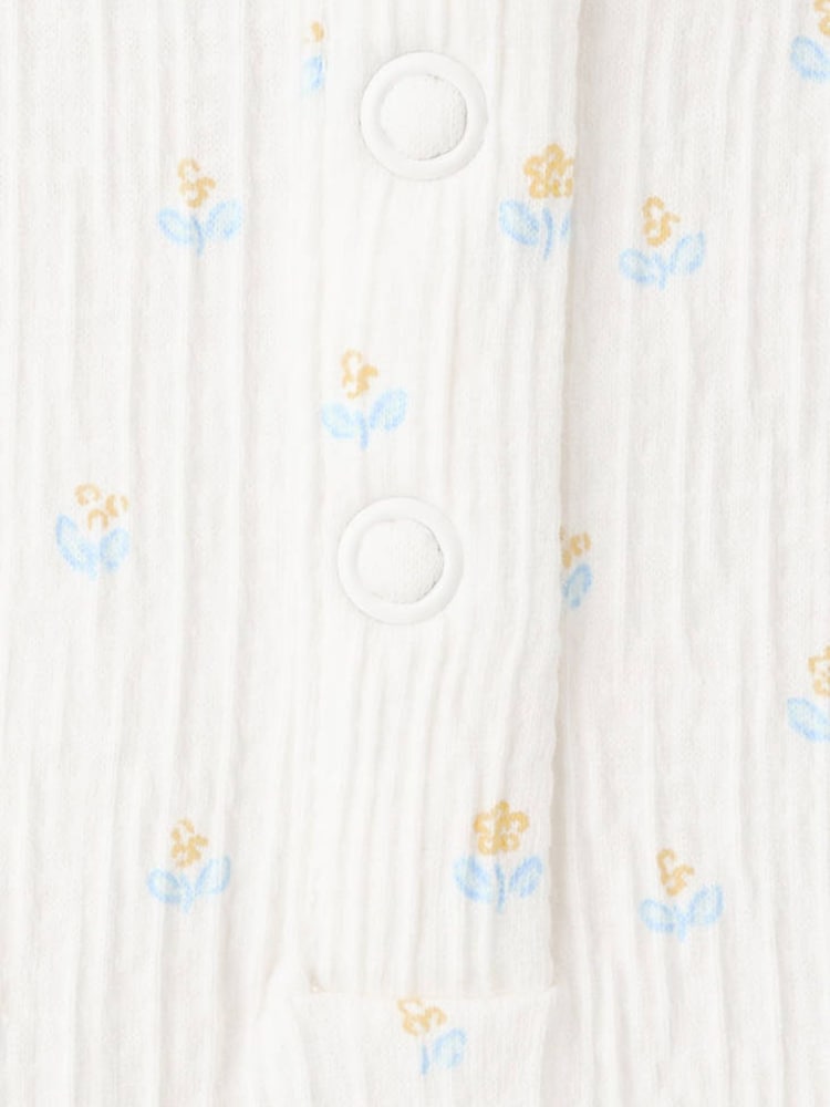 Mango White Floral Collar Detail Romper - Image 4 of 4