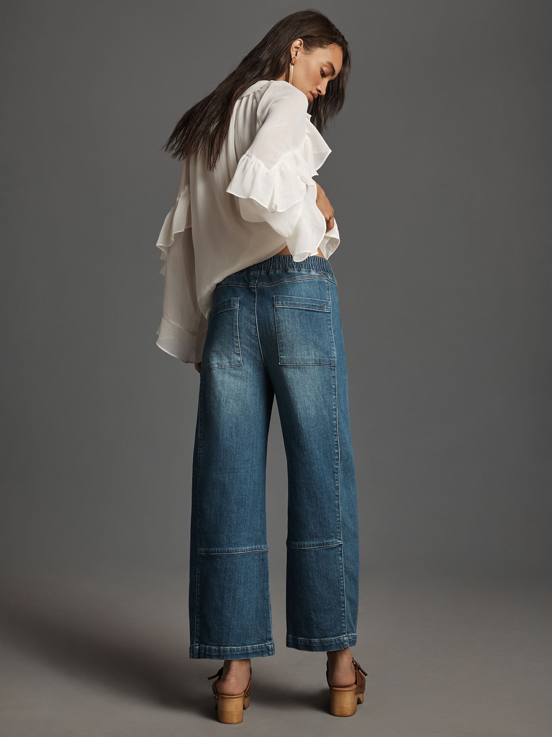 Buy Anthropologie Dark Blue Pilcro The Izzie Relaxed Pull-On