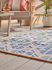 Multi Bright Geometric Indoor Outdoor Rug - Image 3 of 10