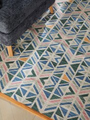 Multi Bright Geometric Indoor Outdoor Rug - Image 5 of 10