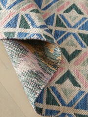Multi Bright Geometric Indoor Outdoor Rug - Image 7 of 10