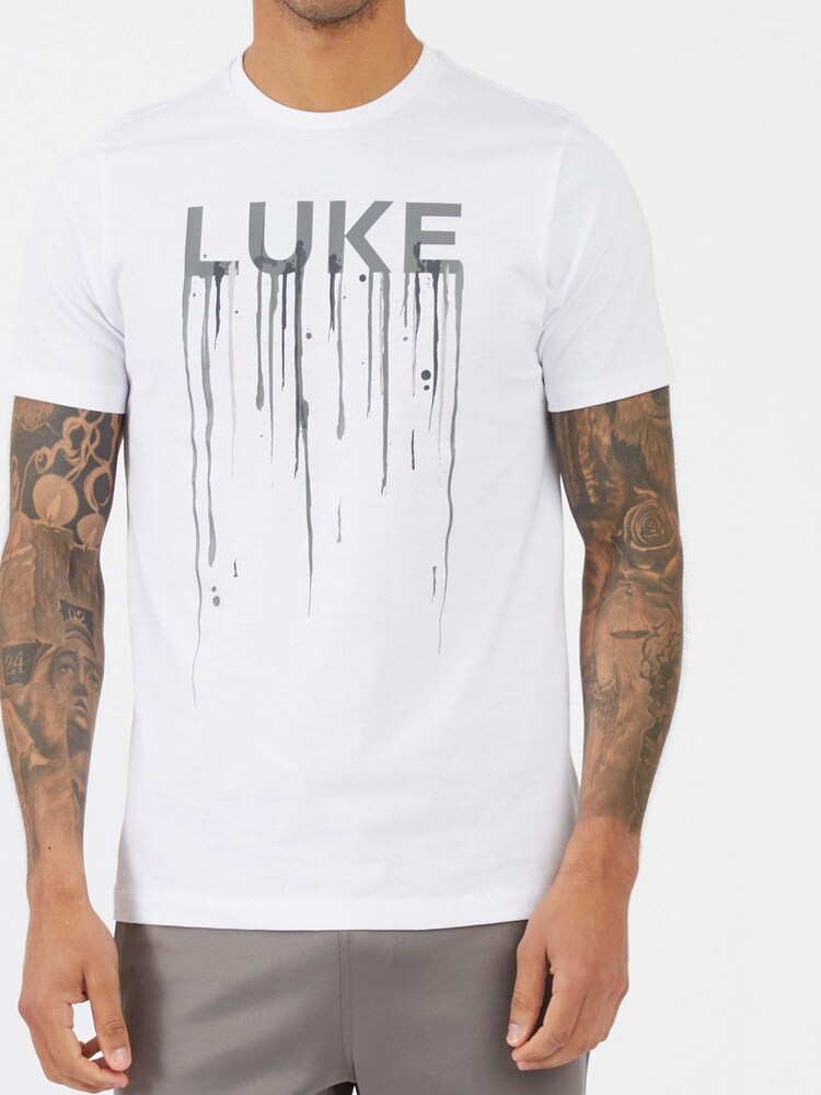 Luke 1977 X Nathan Dawe BOSSA Concrete 100% Cotton White T-Shirt - Image 2 of 6