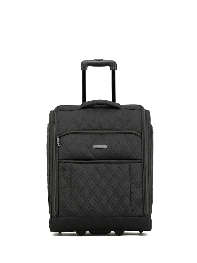 Flight Knight 56x45x25cm Easy Jet Overhead Soft Case Cabin Carry On Suitcase Hand Mono Canvas Luggage - Image 1 of 7
