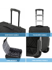 Flight Knight 56x45x25cm Easy Jet Overhead Soft Case Cabin Carry On Suitcase Hand Mono Canvas Luggage - Image 4 of 7