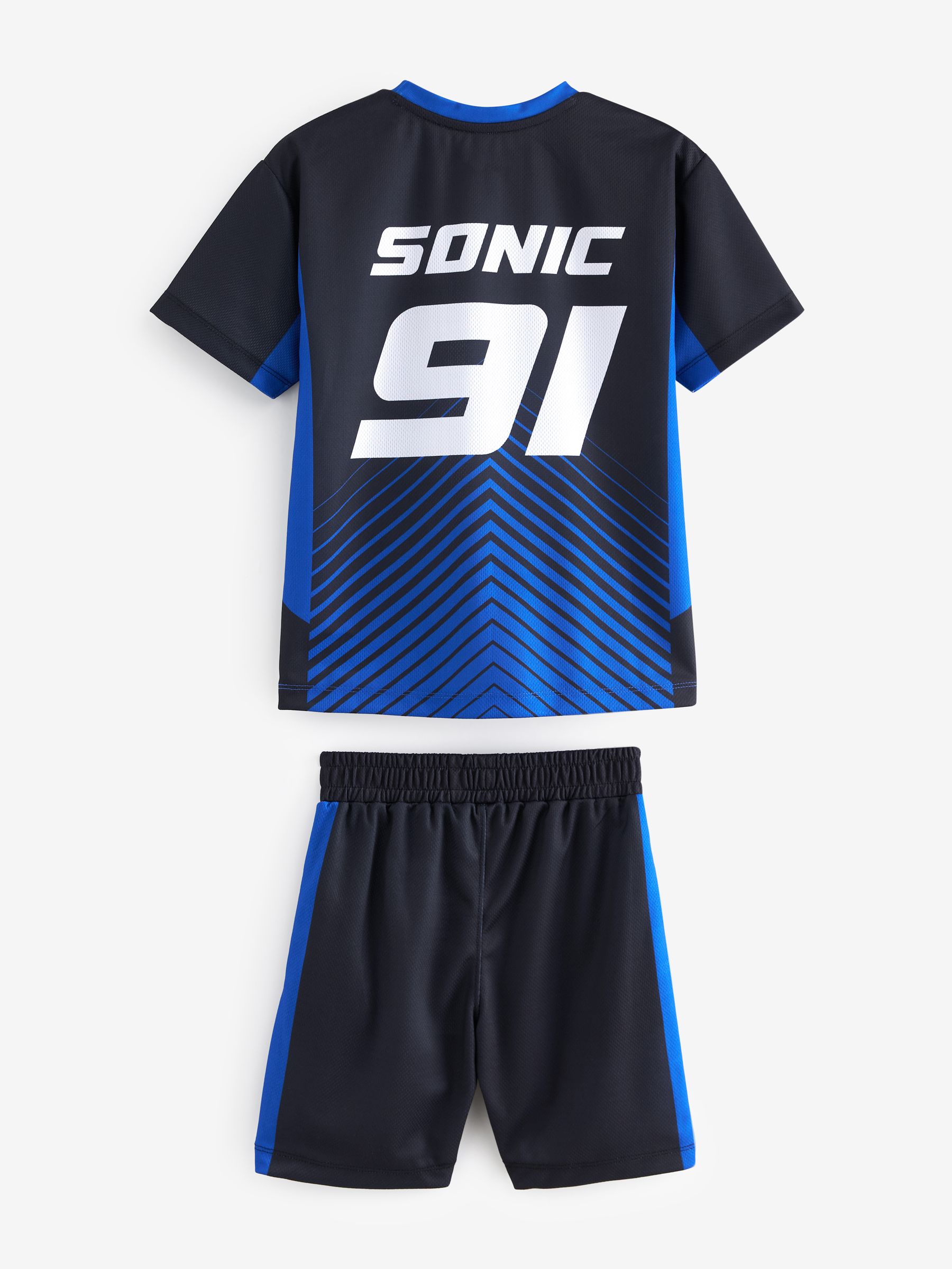 Buy Blue Black Sonic Football Inspired T Shirt and Short Set 3 16yrs from Next Luxembourg