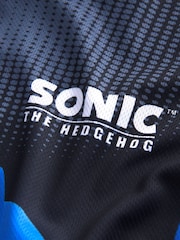 Blue/Black Sonic Football Inspired T-Shirt and Short Set (3-16yrs) - Image 3 of 3