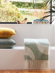 Teal Blue Super Soft Wave Throw - Image 4 of 5