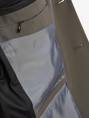 Khaki Green Slim Fit Motion Flex Commuter Suit: Jacket - Image 5 of 6