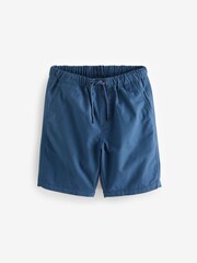 Indigo Blue Single 100% Cotton Pull-On Shorts (3-16yrs) - Image 1 of 3