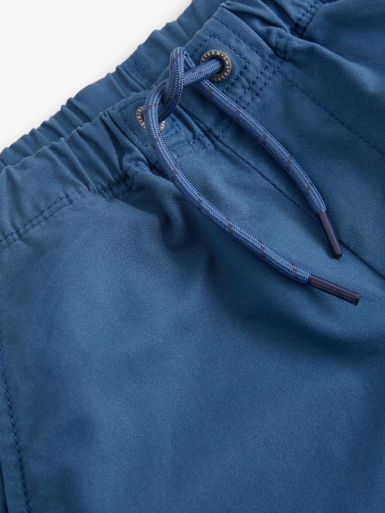 Indigo Blue Single 100% Cotton Pull-On Shorts (3-16yrs) - Image 3 of 3