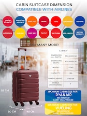Flight Knight 55x40x20cm Ryanair Priority 4 Wheel ABS Hard Case Cabin Carry On Hand Luggage - Image 3 of 7