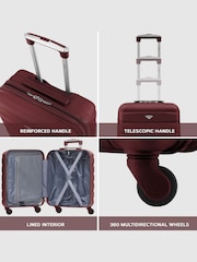 Flight Knight 55x40x20cm Ryanair Priority 4 Wheel ABS Hard Case Cabin Carry On Hand Luggage - Image 7 of 7