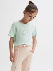 Reiss Sage Swift 4-9 yrs Embellished Crew Neck T-Shirt - Image 3 of 6