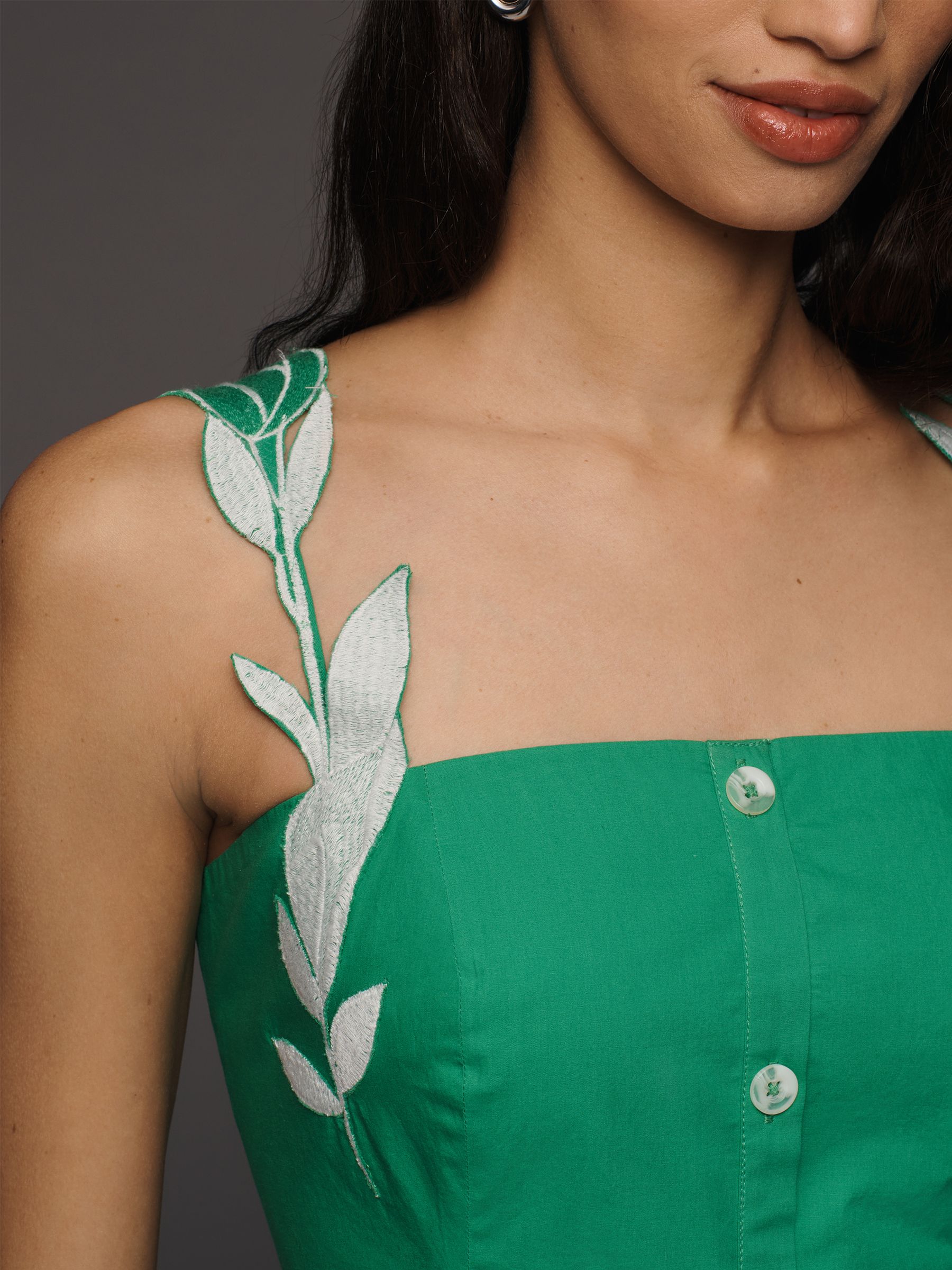 green maeve dress Buy Anthropologie 3D Floral Sleeveless Midi from Next USA ssColor:Walnut