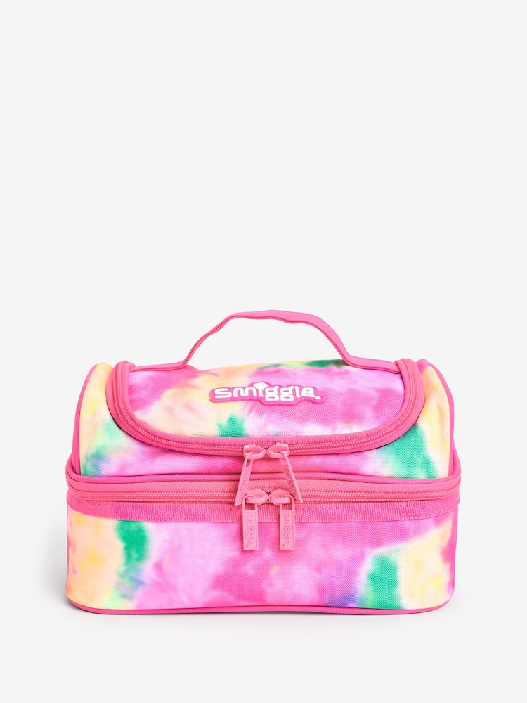 Smiggle Pink Vivid Double Decker Lunchbox - Image 1 of 2