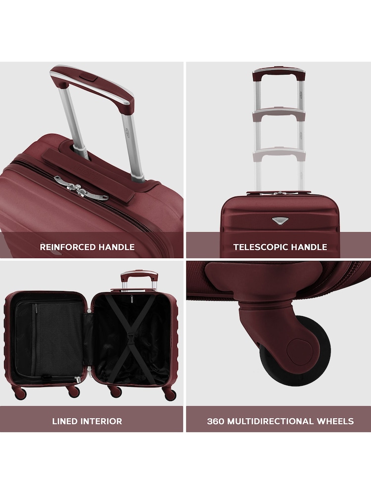 Flight Knight 45x36x20cm EasyJet Underseat 4 Wheel ABS Hard Case Cabin Carry On Hand Luggage - Image 7 of 7