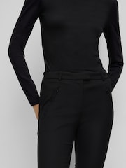 BOSS Black Anaita Cropped Slim Fit Trousers - Image 4 of 6