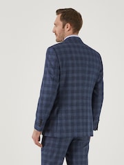 Skopes Marland Blue Check Tailored Fit Suit Jacket - Image 2 of 5