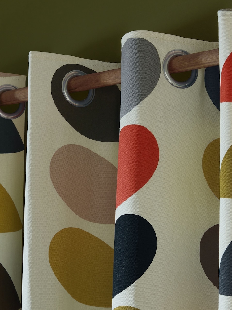 Orla Kiely Multi Stem Eyelet Curtains - Image 2 of 4