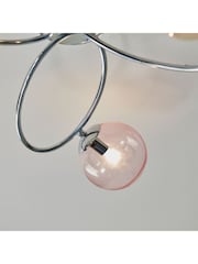 Gallery Home Chrome James 3 Bulb Ceiling Light - Image 4 of 7