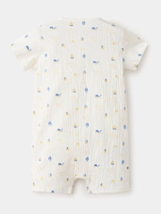 Mango White Boat Sailor Print Romper - Image 2 of 4
