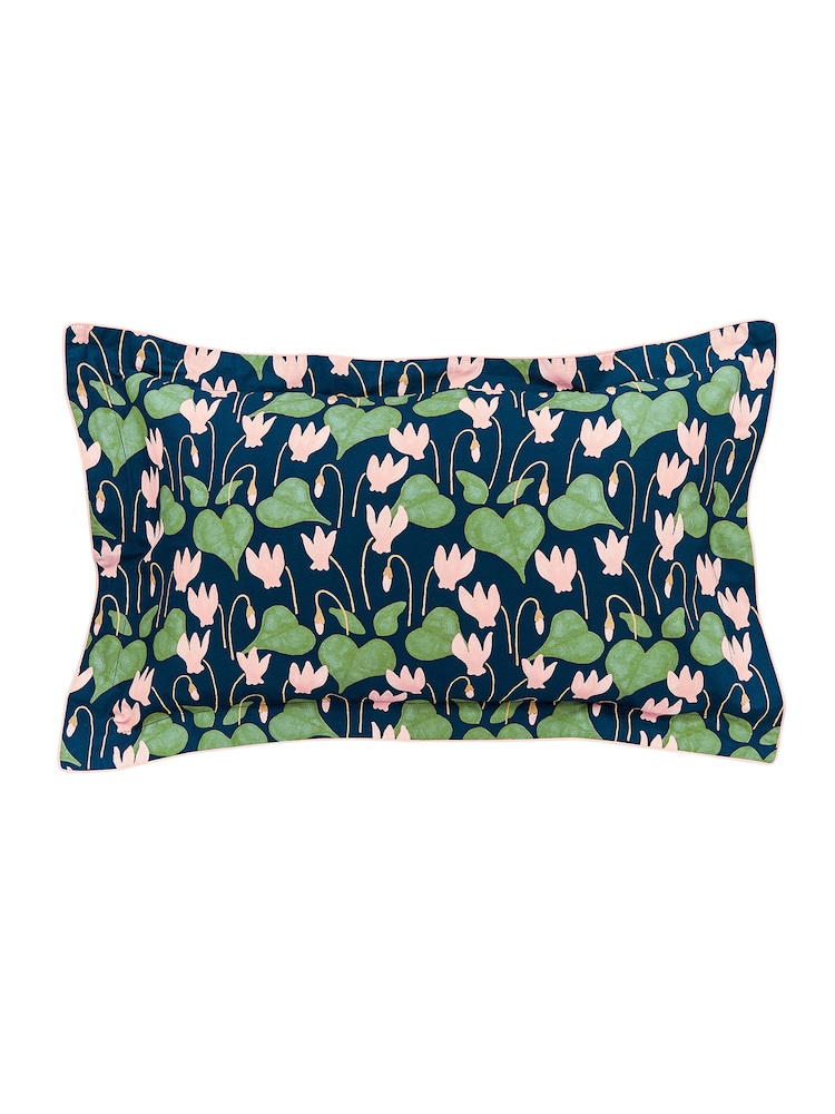 Scion Blue 100% Cotton Flower Of Love Duvet Cover and Pillowcase Set - Image 5 of 5