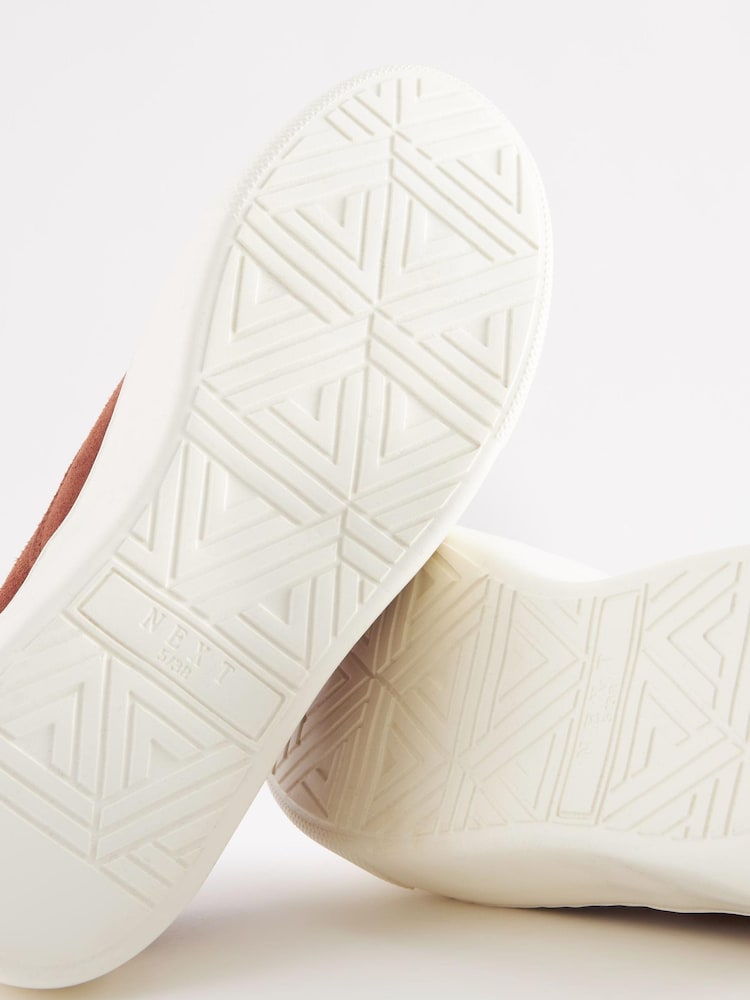 Tan Brown Slip On Signature Forever Comfort® Leather Chunky Wedge Platform Trainers - Image 7 of 7