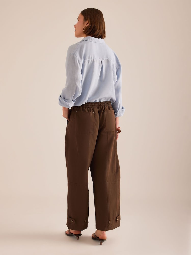 Anthropologie Brown Billie Balloon Trousers - Image 4 of 4
