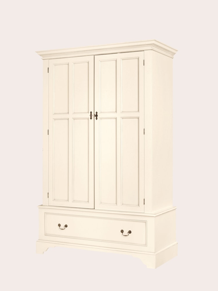 Laura Ashley Ivory Clifton Double 1 Drawer Wardrobe - Image 2 of 2