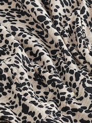 Mono Animal Print Long Sleeve Belted Jumpsuit - Image 6 of 6