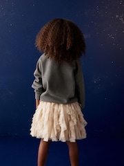 Charcoal Grey Disney Wish Crew Sweatshirt Top (3-16yrs) - Image 3 of 7