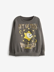 Charcoal Grey Disney Wish Crew Sweatshirt Top (3-16yrs) - Image 5 of 7