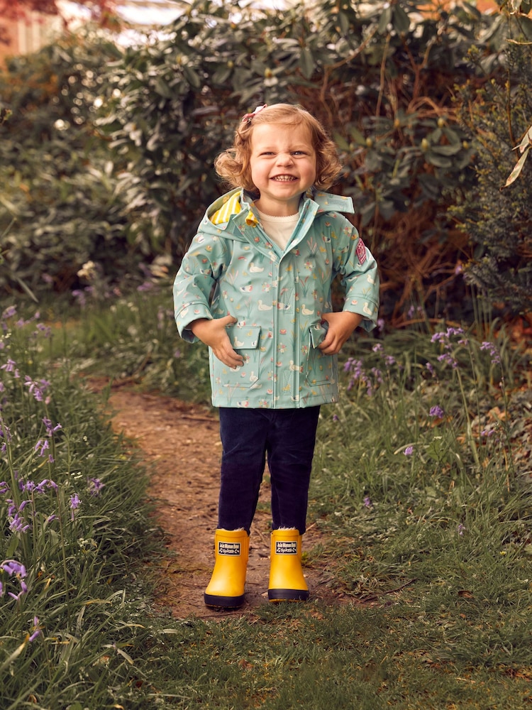 JoJo Maman Bébé Duck Egg Blue Duck Waterproof Jacket - Image 1 of 5