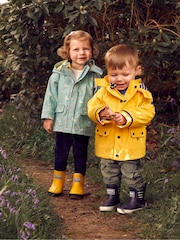 JoJo Maman Bébé Duck Egg Blue Duck Waterproof Jacket - Image 3 of 5