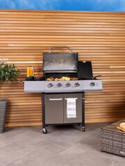 Charles Bentley Silver 5 Burner Premium Gas BBQ In Stainless Steel - Image 1 of 6