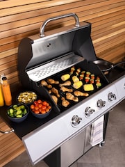 Charles Bentley Silver 5 Burner Premium Gas BBQ In Stainless Steel - Image 2 of 6