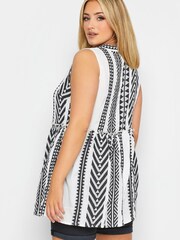 Yours Curve White Limited Peplum Top - Image 2 of 4