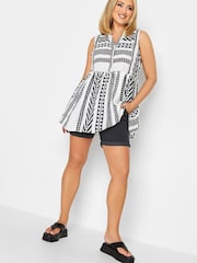 Yours Curve White Limited Peplum Top - Image 3 of 4