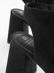 Black Forever Comfort® Flare Platform Shoe Boots - Image 6 of 8