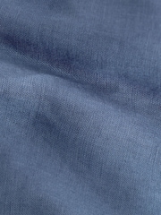 Indigo Blue Premium 100% Linen Wide Leg Trousers - Image 7 of 7