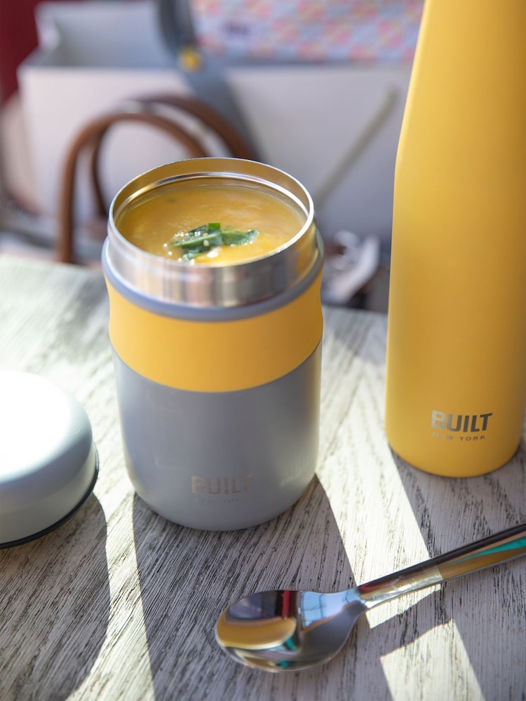 BUILT Grey Stylist 490ml Food Flask - Image 1 of 3