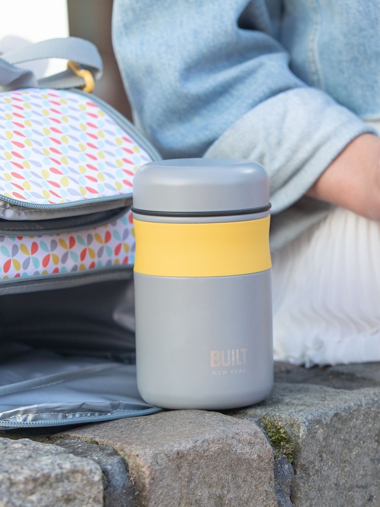 BUILT Grey Stylist 490ml Food Flask - Image 2 of 3