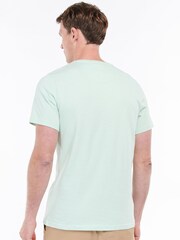 Barbour® Dusty Mint Green Mens Sports T-Shirt - Image 2 of 5